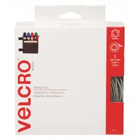 VELCRO BRAND Hook-and-Loop Fastener: Roll, White, Hook-and-Loop, 3/4 in Overall Wd, 15 ft Overall Lg (MPN 90082)