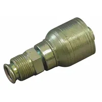 AEROQUIP Hydraulic Crimp Fitting: Steel x Steel, Straight, -6 For Hose Dash Size, Male x Genderless (MPN 1AA5MF6)