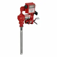 FILL-RITE Electric Drum Pump: 12 V DC, 1/4 hp HP, 15 gpm Max. Flow Rate, Cast Iron, Bung, Manual (MPN FR1211H)