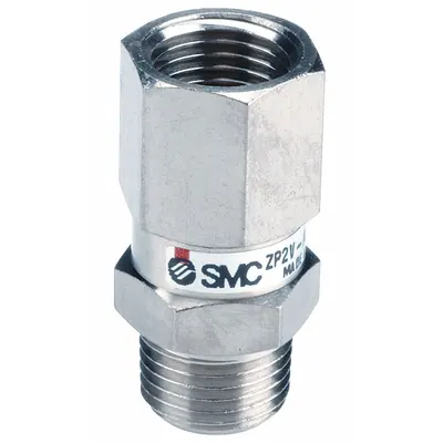SMC Vacuum Saving Valve: 16 lpm Min Flow Rate, 100 kPa, 12 mm Hex Size, 26.5 mm Overall Lg - Vacuum Saving Valves