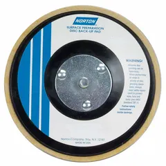 This backing pad provides a secure mounting surface for hook-and-loop abrasive discs in surface conditioning and finishing applications. It features a 5/16"-24 threaded-shank for tool connection and is designed for non-vacuum use. Sold in a pack of 5.
