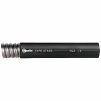 This corrosion resistant liquid-tight metallic conduit from the ATXSS series is designed to protect electrical wiring in environments exposed to moisture and corrosive elements. It has a 1-inch trade size, black finish, and a nominal length of 100 feet. Suitable for industrial applications requiring robust conduit protection