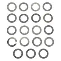 Arbor Shim Assortment,19 pcs,Steel: Inch, Arbor Shim, 0.75 in Inside Dia, 1.125 in Outside Dia (MPN 25180)