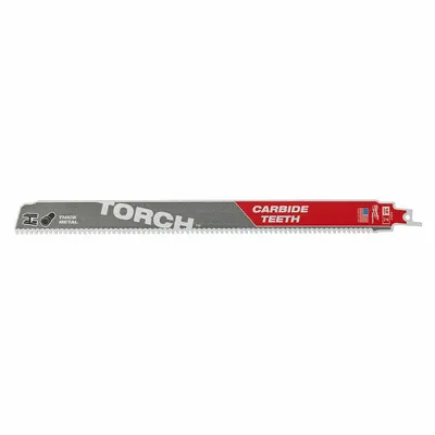 MILWAUKEE Reciprocating Saw Blade: 8 Teeth per Inch, 12 in Blade Lg, 0.05 in Blade Thick - General Purpose Blades