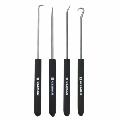 ULLMAN Hook/Pick Set: Steel, Angle/Hook/Straight - Hook & Pick Sets