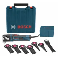 BOSCH Oscillating Tool Kit: 8,000 to 20,000, 3.6° Oscillation Angle, 5.5 A Current, 11 in Tool Lg (MPN GOP55-36C1)
