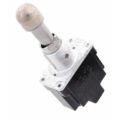 Panel-mount toggle switch with SPST On/Off function. Rated 15 A at 125 V AC and 1/2 hp at 125 V AC. Screw terminals with 2 connections. Suitable for industrial control panels, HVAC equipment, and machinery requiring reliable switching.