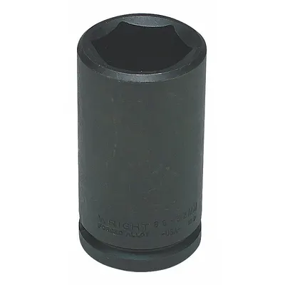 WRIGHT TOOL Impact Socket: 3/4 in Drive Size, Metric, 26 mm Socket Size, 6-Point, Deep - 3/4" Drive Impact Sockets