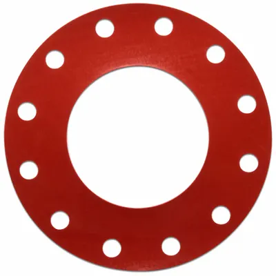 OEM Full Face Flange Gasket: Class 150, SBR, For 12 in Pipe, 1/16 in Thick - SBR Full-Face Gaskets