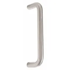 This TRIMCO antimicrobial door pull is made of copper with a silver color and aluminum type. It measures 9 inches in height. Suitable for high-touch areas where antimicrobial properties are beneficial, such as healthcare and food service environments.