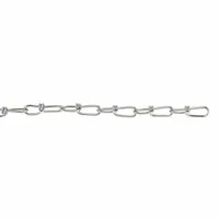 DAYTON Double Loop Chain: 1 in Chain Trade Size, 304 Stainless Steel, 155 lb Working Load Limit