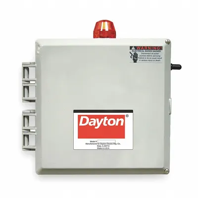 Dayton Pump Control Panel: Duplex, Single Phase, 120/208/240V AC, 7 to 15 A, Tether Float - Multi-Purpose Pump Control Panels