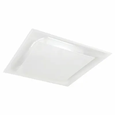 PRICE Diffuser: Ceiling, 24 in Dia, 24 in H, 24 in W, Lay-In, 15 in Duct, Steel - Square Plaque Diffusers