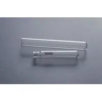 This KIMBLE glass culture tube has a 13 mm body diameter and 100 mm overall height, providing an 8 mL capacity. It features a colorless, round-bottom design and is not graduated. The tube does not include a closure. Suitable for microbial culture, sample incubation, and general laboratory testing