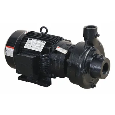 Dayton Centrifugal Pump: 5 hp, 230/460V AC, 100 ft Max Head, 2 in - 5 to 10 HP Straight Centrifugal Pumps
