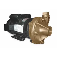 Centrifugal Pump: 2 hp, 115/230V AC, 110 ft Max Head, 1 1/2 in, 1 1/4 in Intake and Disch (MPN 2ZXA5)