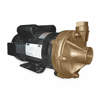 Dayton Centrifugal Pump: 2 hp, 115/230V AC, 110 ft Max Head, 1 1/2 in - 2 to 3 HP Straight Centrifugal Pumps