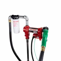 FILL-RITE Electric Drum Pump: 12 V DC, 1/4 hp HP, 20 gpm Max. Flow Rate, Pump with Hose & Nozzle (MPN FR4210HDF)