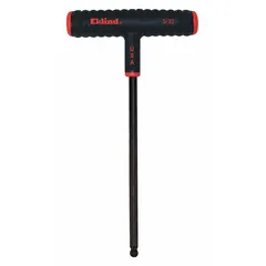 This 4-pack of T-shaped hex keys features a 5/32 in SAE tip size and long length for extended reach. Made from alloy steel with a black oxide finish, these keys are suited for tightening or loosening hex socket screws in confined spaces, such as machinery and equipment servicing.
