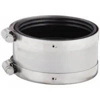 FERNCO Flexible Pipe Straight: Neoprene, For 4 in Pipe, Iron x PVC/Steel, 2 1/8 in Overall Lg (MPN 3000-44)