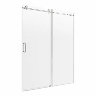 FOREMOST MRRL4876-CL-BN Frameless Sliding & Panel Shower Door - Sliding & Panel Shower Doors