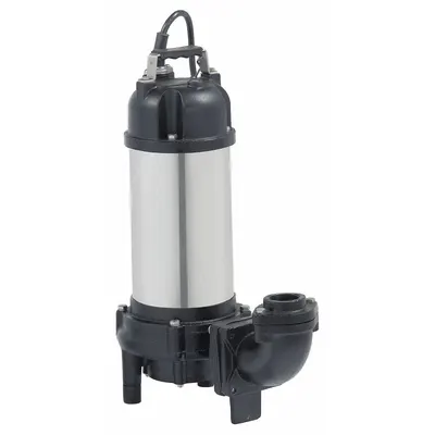 Dayton Grinder Pump: Single Phase, 2 hp, 230V AC, 47 gpm @ 10' of Head, 1 1/4 in FNPT - General Purpose Sewage Grinder Pumps