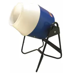 This corded concrete mixer features a 3 cu ft polyethylene drum and a welded steel frame. It is powered by a corded electric motor and designed for mixing concrete. Suitable for small to medium construction, renovation, and DIY projects requiring consistent concrete mixing.
