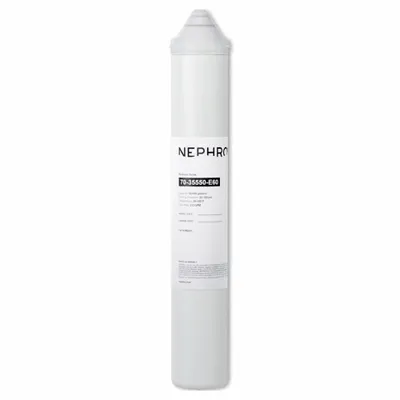 NEPHROS Quick-Connect Water Filter: 2 gpm, 17 in Overall Ht, 3 in Overall Dia - Quick-Connect Ice Machine & Refrigerator Water Filters