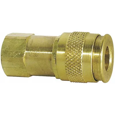 OEM Quick Connect Hose Coupling: 1/4 in Body Size - Universal Interchange Brass Quick-Connect Air Coupling Bodies