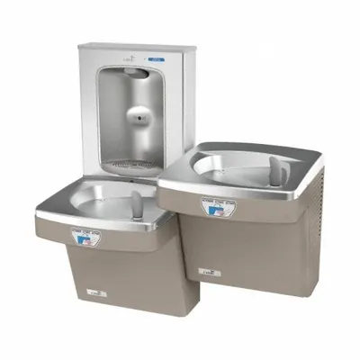 OASIS PG8FEBFSLTT SAN On-Wall Two-Level Drinking Fountain with - On-Wall Two-Level Drinking Fountains with Bottle Fillers