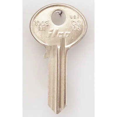 KABA ILCO Key Blank: Compatible with Bommer/CCL/Hudson Locks, Key ID # CO106, 5 Pins - Office Furniture Key Blanks