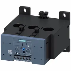 IEC electronic overload relay for motor protection, rated 50 A to 200 A at 1000V AC. Frame size S6 with screw terminals and 1NO/1NC auxiliary contacts. Compatible with SIRIUS contactors of same frame size. No thermal units required; electronic type provides overcurrent and phase imbalance protection in industrial motor control applications.