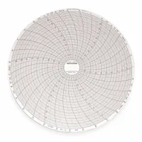 DICKSON Circular Paper Chart: Dickson, 0 to 100, C409, 8 in Circular Chart Dia, Dickson, 60 PK
