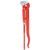 KNIPEX Pipe Wrench: Alloy Steel, 4 3/4 in Jaw Capacity, Serrated, 26 in Overall Lg, I-Beam (MPN 83 30 030)