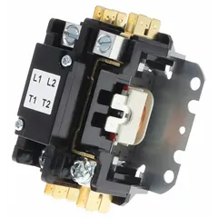 The YORK S1-024-35804-000 is a contactor used as a replacement control component in HVACR systems. It switches electrical loads in heating, ventilation, air conditioning, and refrigeration equipment, typically controlling compressor and fan motor circuits.