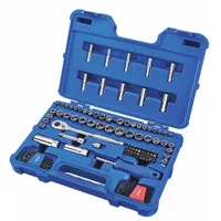 WESTWARD Socket Wrench Set: 1/4 in, 3/8 in Drive, 102 Piece, 12-Point/6-Point, Metric/SAE