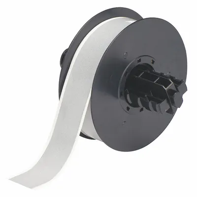 BRADY Continuous Label Stock: 1 1/8 in x 100 ft, Metalized Polyester - Brady Continuous Label Rolls
