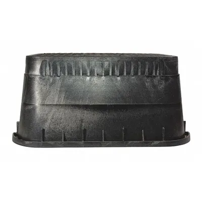 NDS Meter Box: Polyolefin, Rectangular, 12 in Overall Ht, 13 3/4 in Overall Wd - Valve & Meter Boxes