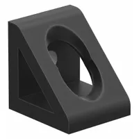 Inside Corner Bracket: Gusseted Inside-Corner Bracket, 15 Series, 1 1/2 in x 1 5/16 in x 1 1/2 in (MPN 4332-BLACK)