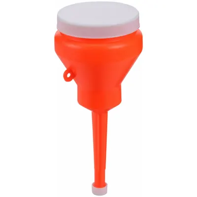 FUNNEL KING Capped Funnel: Polyethylene, 32 fl oz Fluid Capacity, 3 in Overall Dia - Funnels with End Caps