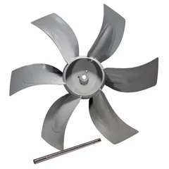 This replacement propeller is designed for use with HVAC unit 1AHA7. It serves as a direct replacement part to restore airflow in commercial refrigeration and air conditioning systems, supporting efficient cooling and ventilation in industrial environments.