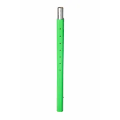 This 63-inch aluminum lower mast extension is designed for use with davit hoist systems. It is compatible with the upper arm mast and serves as a confined space component to extend vertical reach in industrial rescue and maintenance operations.