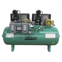 SPEEDAIRE Electric Air Compressor: 3 hp, 1 Stage, Horizontal, 80 gal, 22 cfm, 90 psi, Base Model