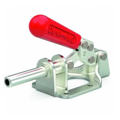 DE-STA-CO Straight Line Clamp: Flange Base Mounting, Std Horizontal Handle, 1.63 in Arm Lg - Standard Straight-Line Toggle Clamps