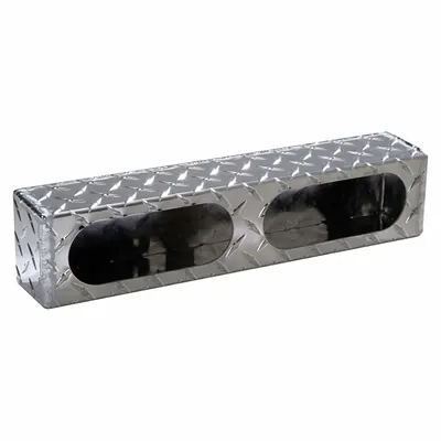 BUYERS PRODUCTS Light Box: Light Box, Silver, Aluminum, 16 7/16 in Lg, 3 3/4 in Ht - Vehicle Light Mounts & Brackets