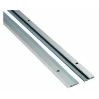 This door astragal seals the gap between paired doors, blocking drafts, light, and noise. It features an aluminum flange and an EPDM insert for weatherstripping. Suitable for commercial and industrial door applications