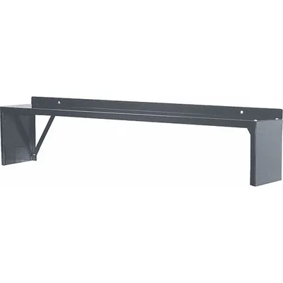 HALLOWELL Riser: 72 in Overall Wd, 10 in Overall Dp, Black, Steel, Includes Mounting Hardware - Risers for Workbenches