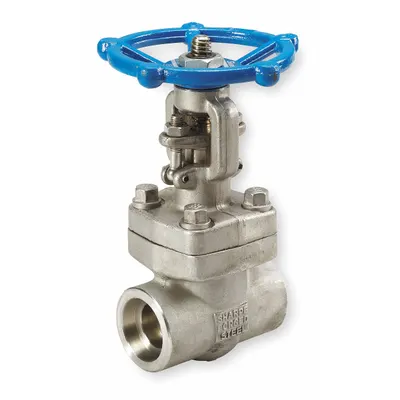 SHARPE Gate Valve: 2 in, 316L Stainless Steel, Rising, Socket x Socket, 1,120 psi CWP - Rising Stem Stainless Steel Valves for Petroleum & Gas Industry