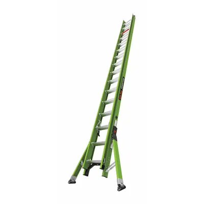 LITTLE GIANT 32 ft Fiberglass Extension Ladder - Ultra-Stable Non-Conductive Fiberglass Extension Ladders