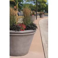 Planter Bollard: Circle, Beige, 24 in Overall Ht, Round Shape, Beige (MPN TF4306W22)